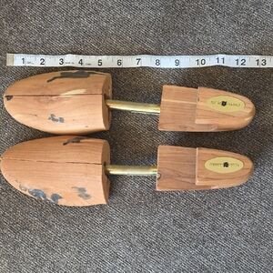 Natural Cedar Shoe Boot Trees with Brass Hardware